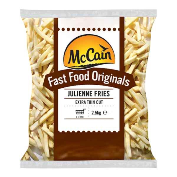 McCains Fast Fod Juliene Xtra Thin Cut Fries