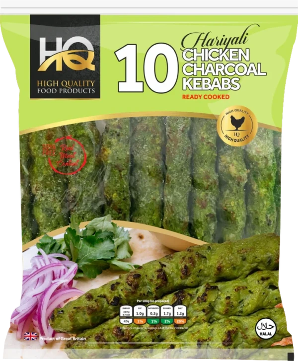 HQ Hariyali Chicken Shish Kebab (10 Pcs) 350G
